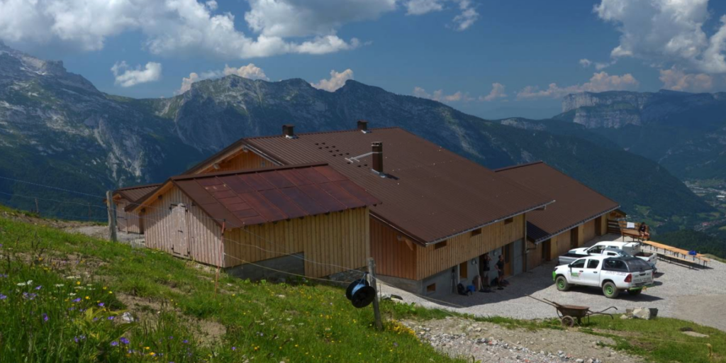 Alpage cole de grande montagne